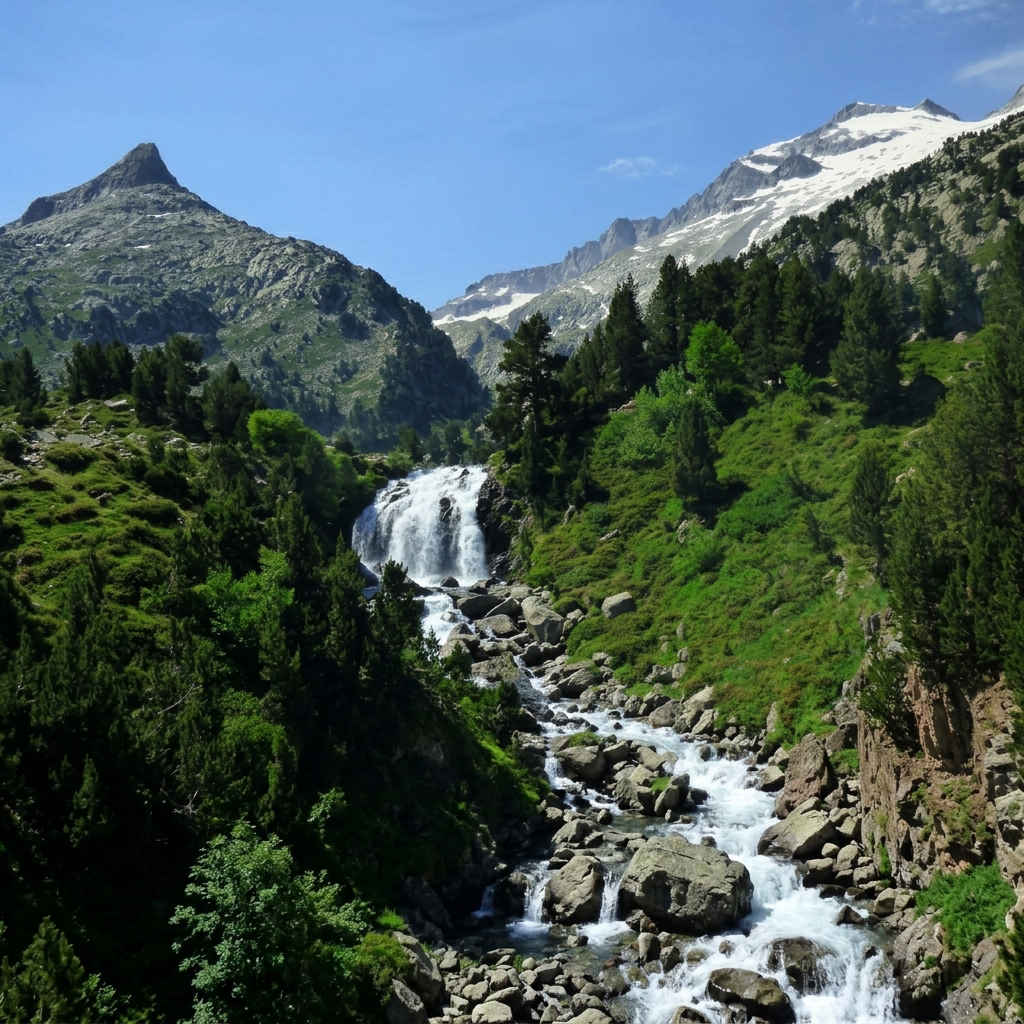 Benasque Cascada de Aigualluts